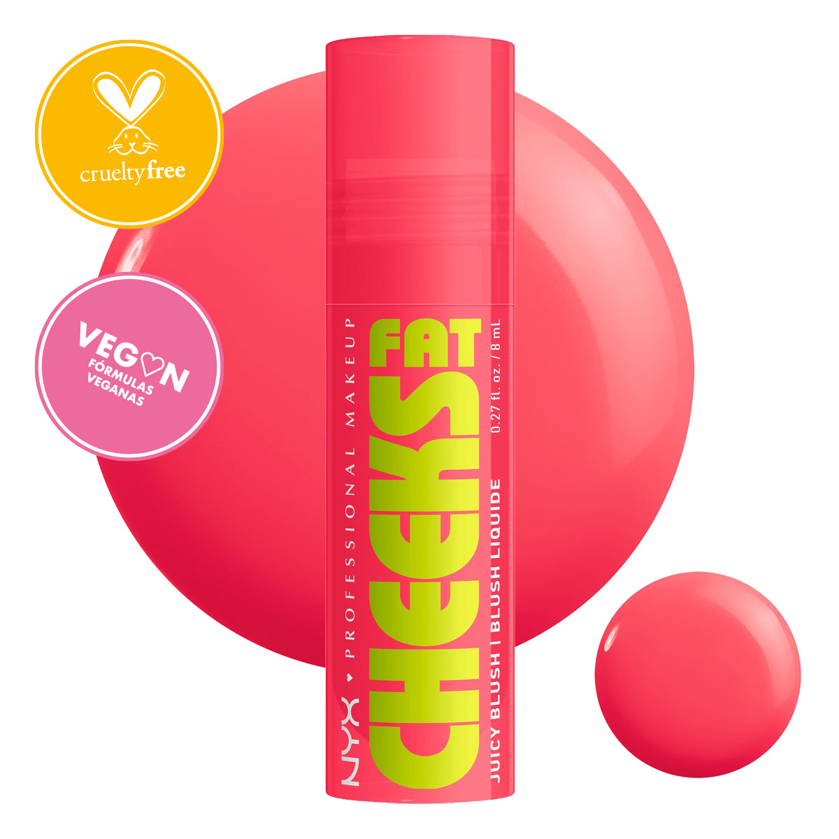 RUBOR LÍQUIDO FAT CHEEKS JUICY LIQUID BLUSH - NYX PROFESSIONAL MAKEUP