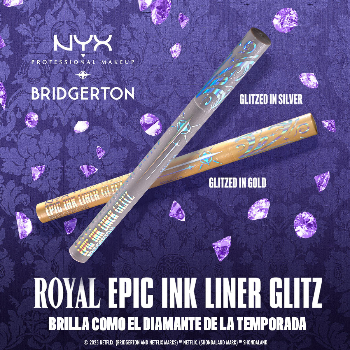 BRIDGERTON ROYAL EPIC INK LINER GLITZ - NYX