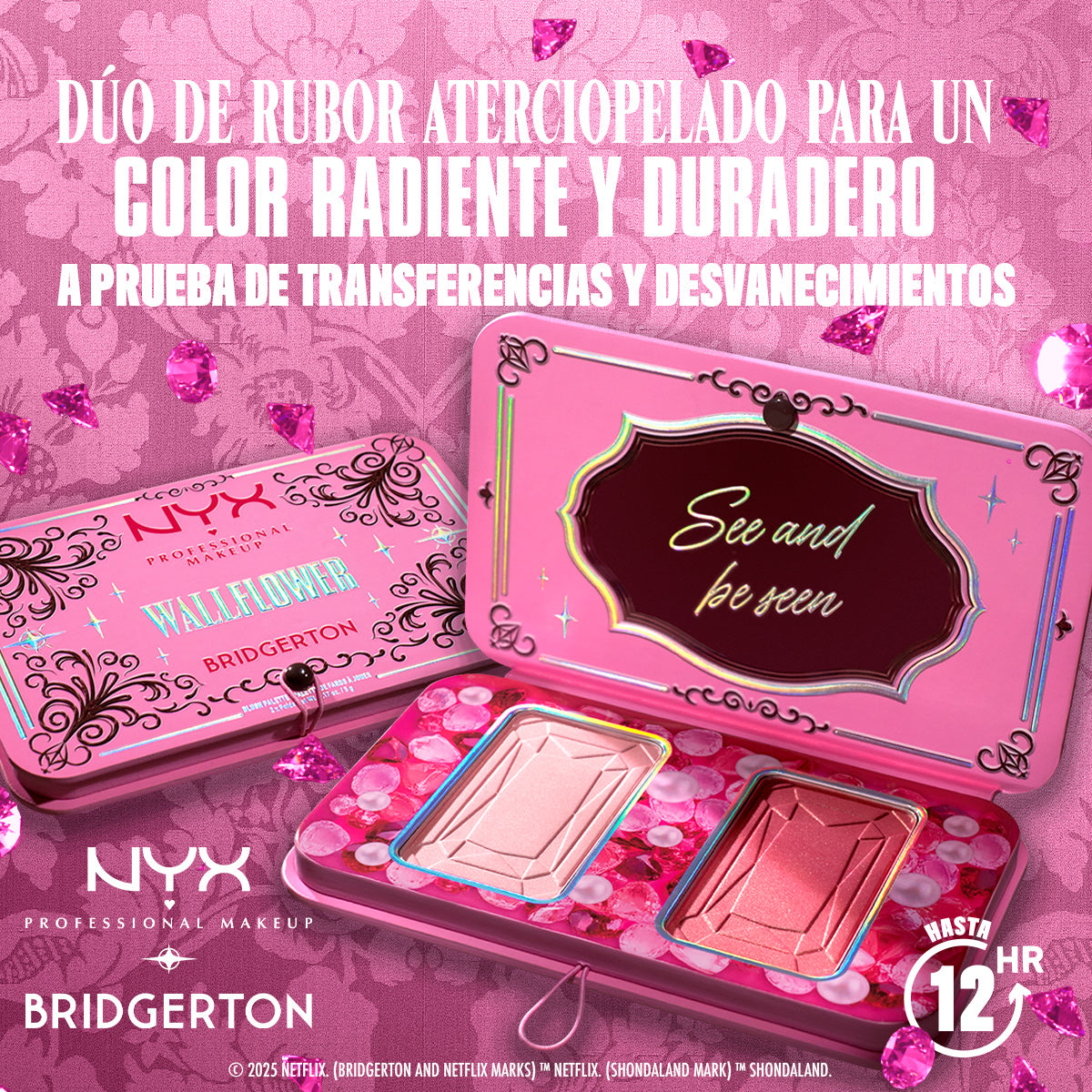 BRIDGERTON ROYAL BLUSH PALETTE - NYX