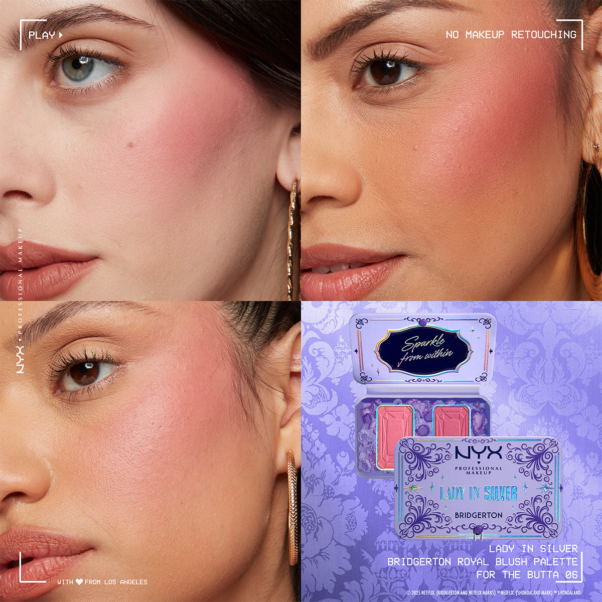 BRIDGERTON ROYAL BLUSH PALETTE - NYX