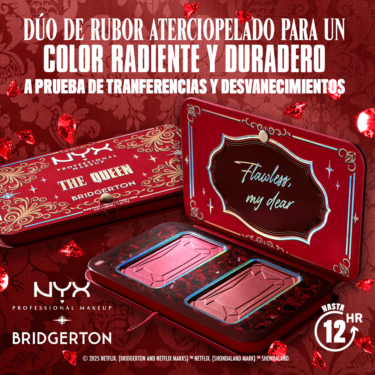 BRIDGERTON ROYAL BLUSH PALETTE - NYX