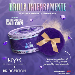 SKIN ILLUMINATING PUFF GOLD ROYAL SHIMMER - NYX X BRIDGERTON