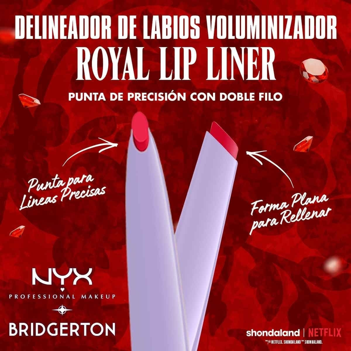 LIP KIT 04 DELINEADOR DE LABIOS + BUTTER GLOSS - NYX X BRIDGERTON
