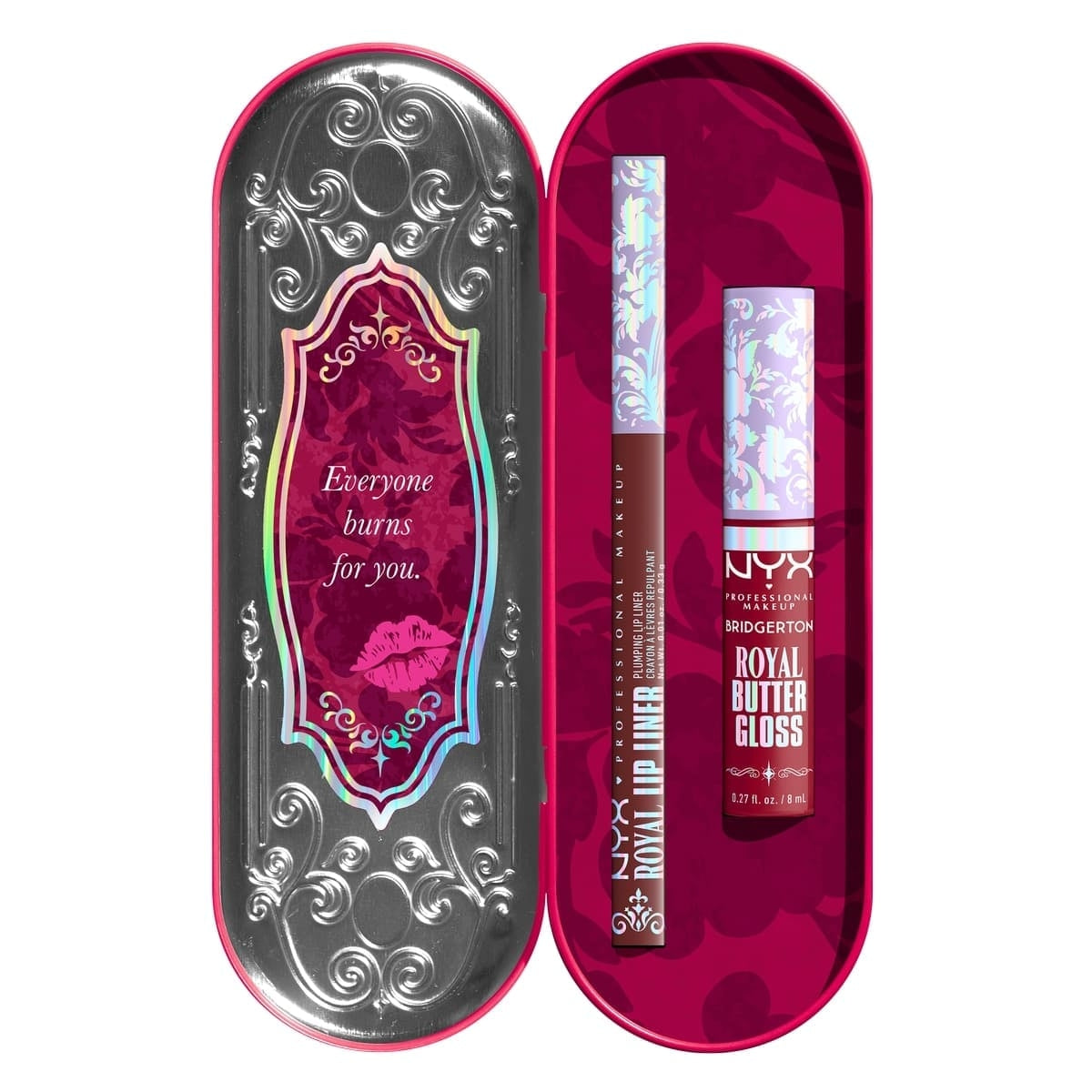 LIP KIT 05 DELINEADOR DE LABIOS + BUTTER GLOSS - NYX X BRIDGERTON