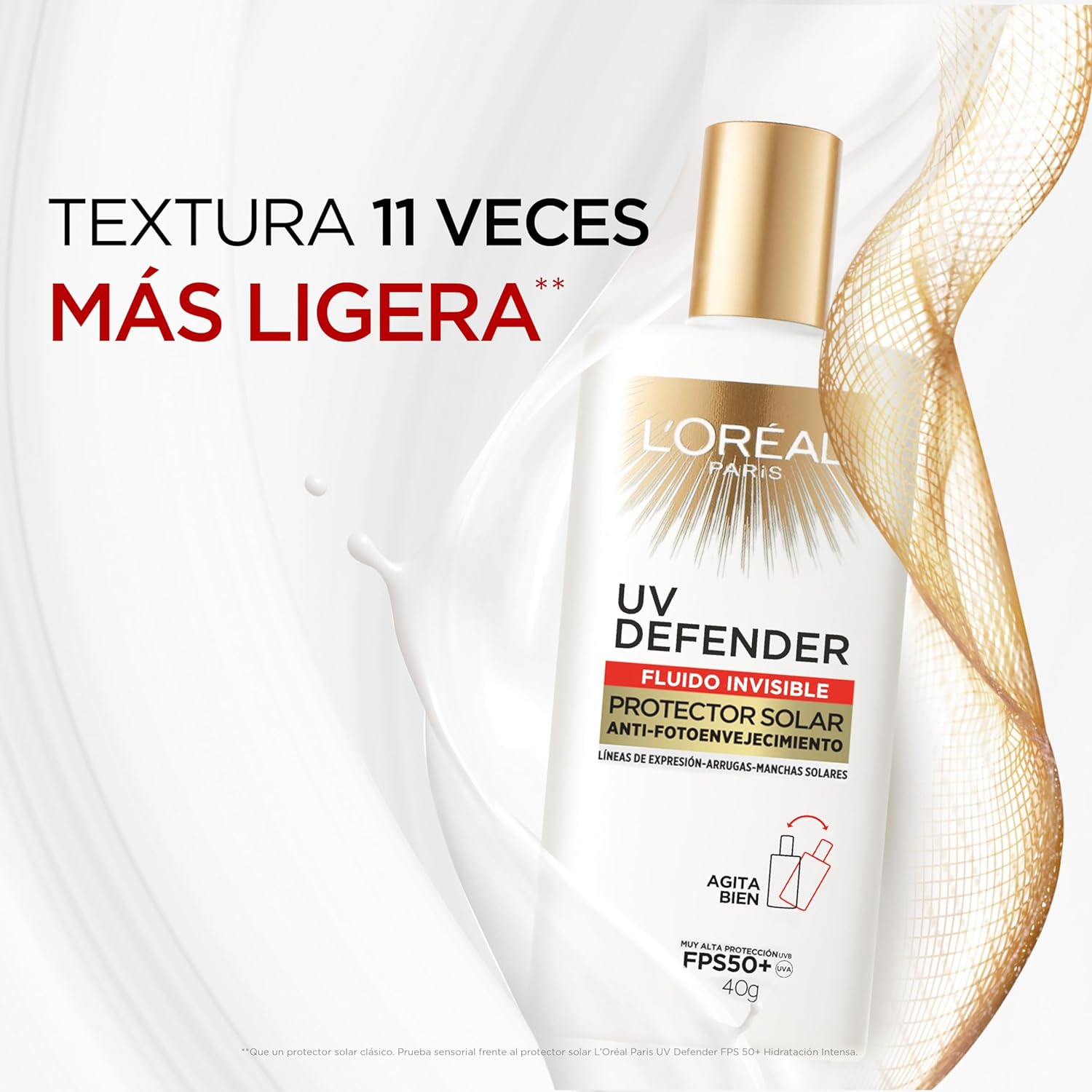 UV DEFENDER FLUIDO INVISIBLE ANTI ENVEJECIMIENTO - LOREAL DERMO EXPERTISE