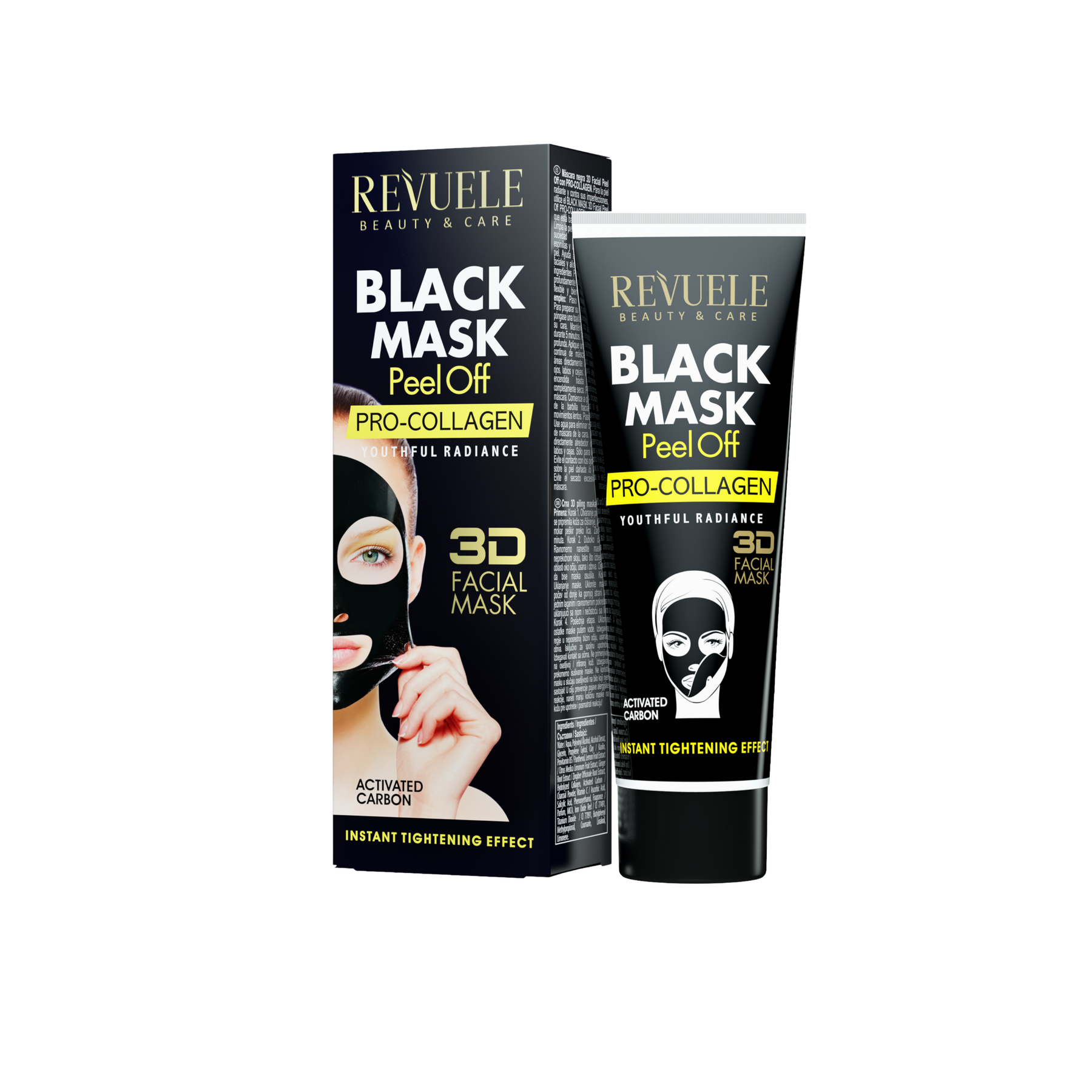 BLACK MASK PEEL OFF PRO-COLLAGEN - REVUELE