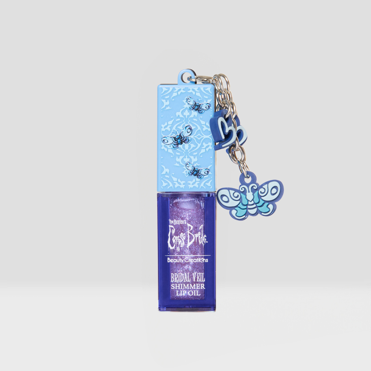 CORPSE BRIDE SHIMMER LIP OIL VANILLA LAVENDER BRIDAL VEIL - BEAUTY CREATIONS X TIM BURTONS