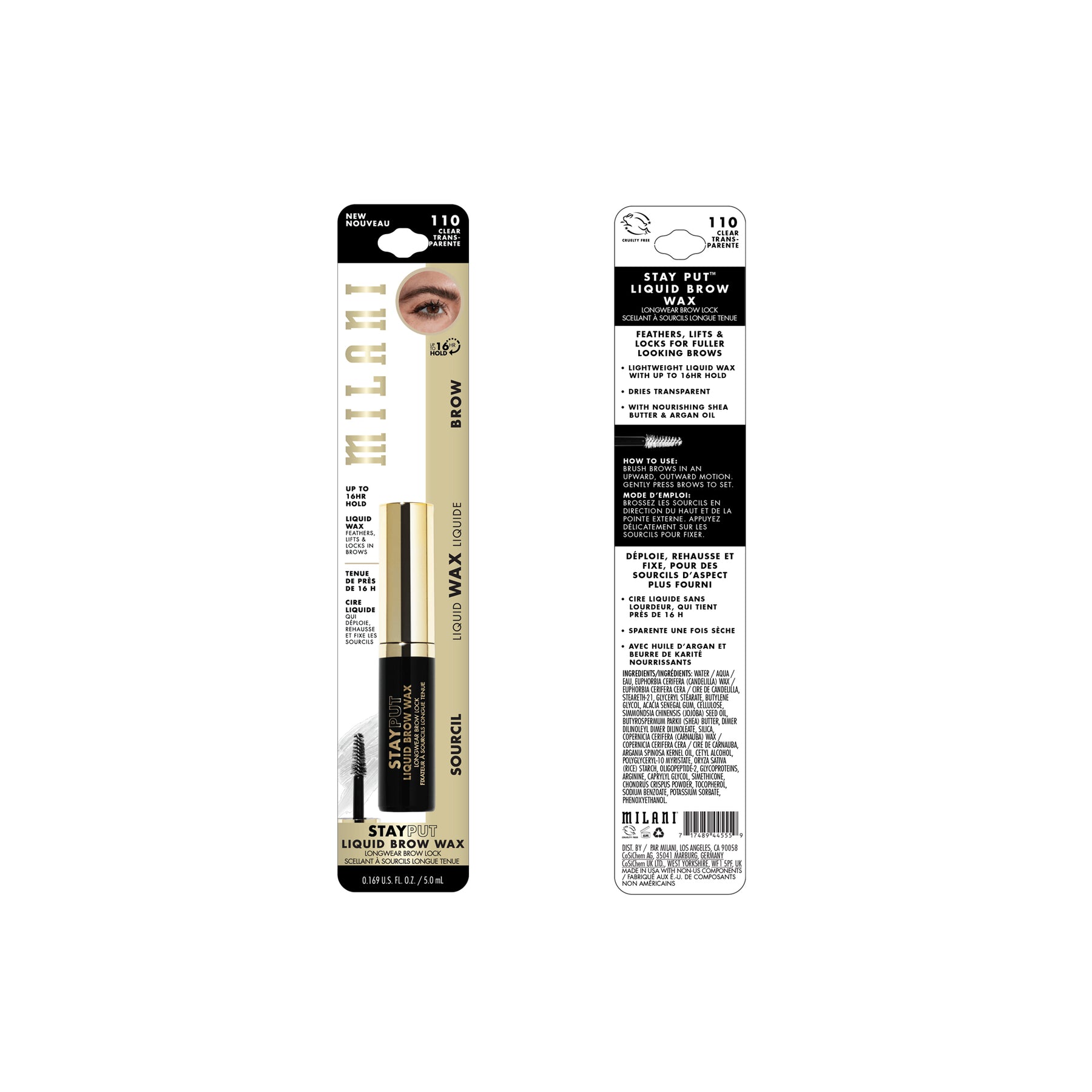 FIJADOR DE CEJAS LIQUID BROW WAX STAY PUT - MILANI