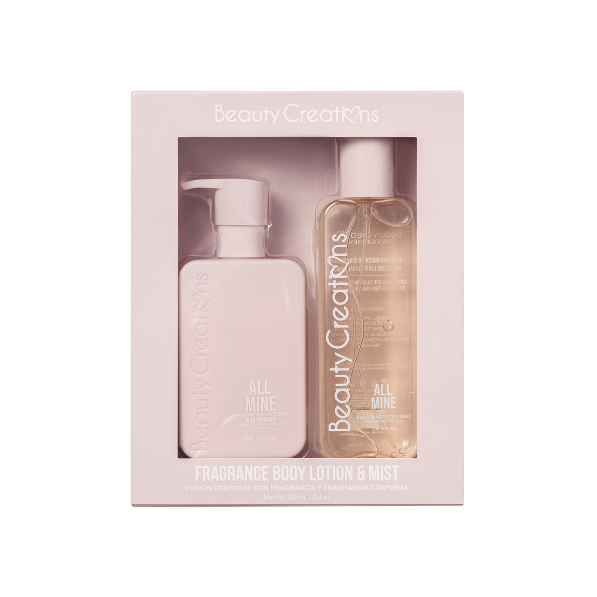 SET BODY MIST Y CREMA CORPORAL ALL MINE - BEAUTY CREATIONS