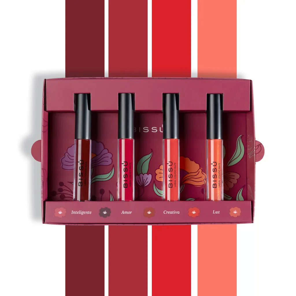 KIT EDICIÓN ESPECIAL LABIAL LÍQUIDO MATE AMOR - BISSÚ