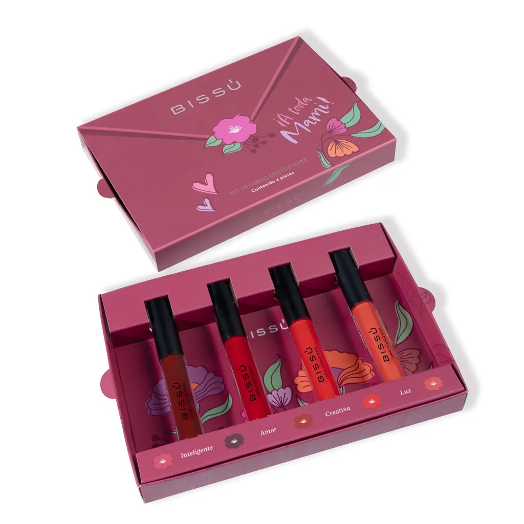 KIT EDICIÓN ESPECIAL LABIAL LÍQUIDO MATE AMOR - BISSÚ