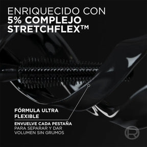 MASCARA  VOLUME MILLION LASHES  PANORAMA BLACK WATERPROOF -  LOREAL PARIS