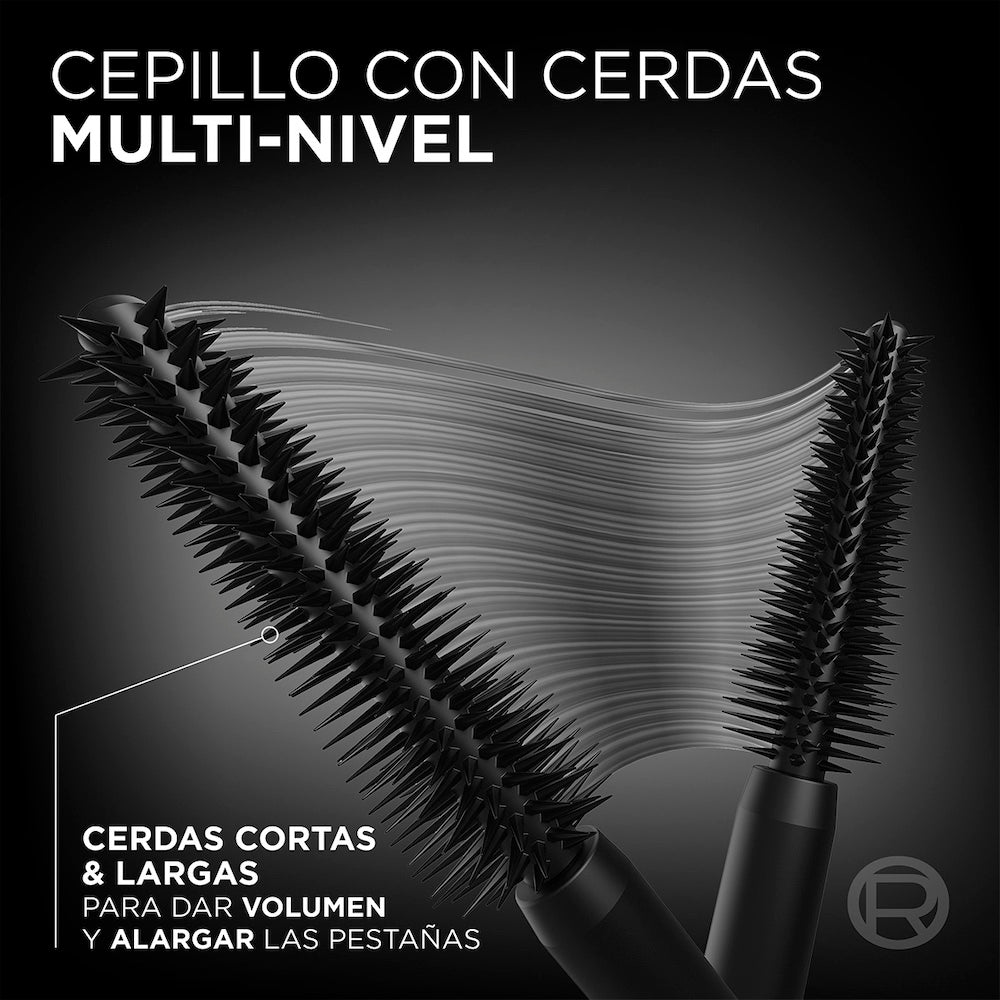 MASCARA DE PESTAÑAS VOLUME MILLION LASHES PANORAMA BLACK -  LOREAL PARIS