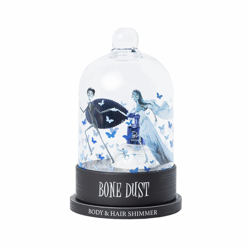 CORPSE BRIDE SHIMMER PARA CABELLO Y CUERPO BONE DUST - BEAUTY CREATIONS X TIM BURTON'S