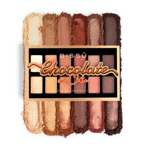PALETA 12 SOMBRAS CHOCOLATE CON CHILE - BISSÚ