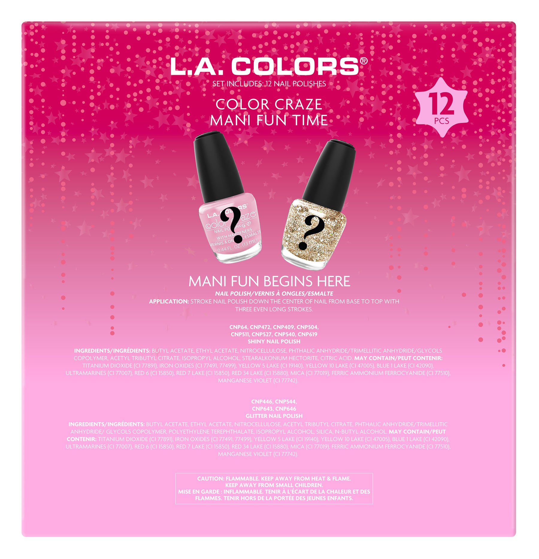 CALENDARIO DE ADVIENTO COLOR CRAZE MANI FUN SET - LA COLORS