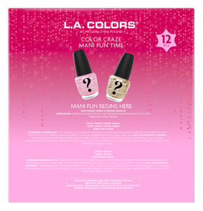 CALENDARIO DE ADVIENTO COLOR CRAZE MANI FUN SET - LA COLORS