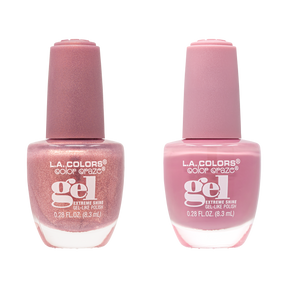 SET 2 MINI ESMALTES GEL LIKE NAIL POLISHES BEAUTY - LA COLORS