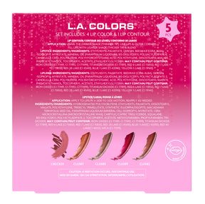 SET 5 PIEZAS LIP BALM DREAMY POUT - LA COLORS