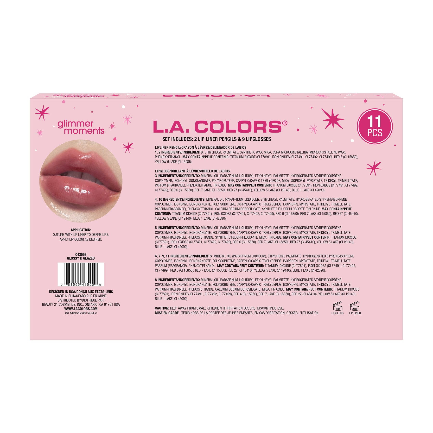 SET DE LABIALES GLOSSY & GLAZED