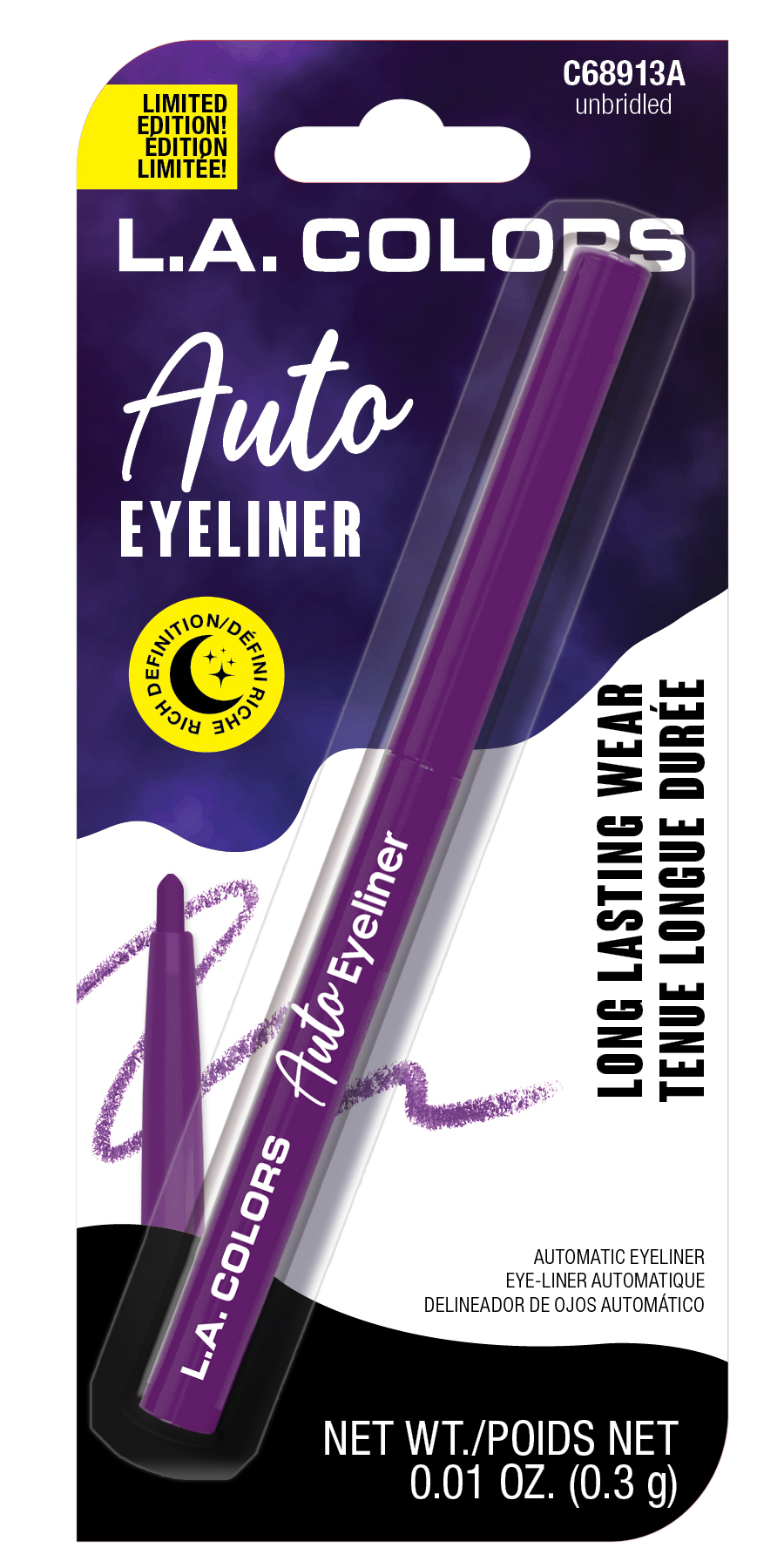 DELINEADOR DE OJOS AUTO EYE LINER HALLOWEEN - LA COLORS