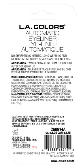 DELINEADOR DE OJOS AUTO EYE LINER HALLOWEEN - OUTLET LA COLORS