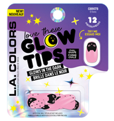 UÑAS POSTIZAS GLOW IN THE DARK NAIL TIP OVAL 9 LIVES - LA COLORS