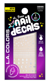 STICKER PARA UÑAS NAIL DECALS IRIDESCENT CRYSTALS - LA COLORS