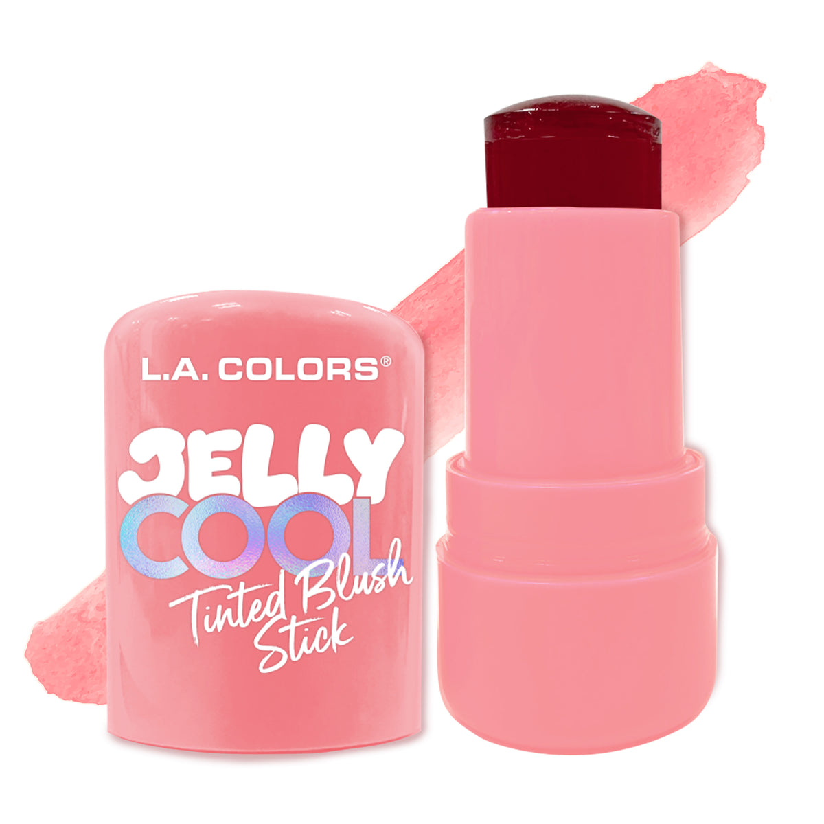 JELLY COOL TINTED BLUSH Y GLITTER STICK - LA COLORS