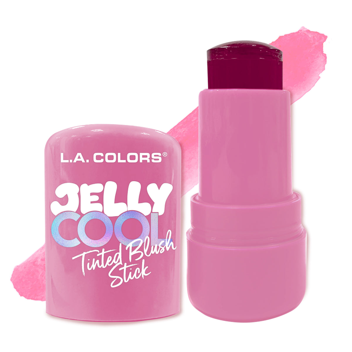 JELLY COOL TINTED BLUSH Y GLITTER STICK - LA COLORS