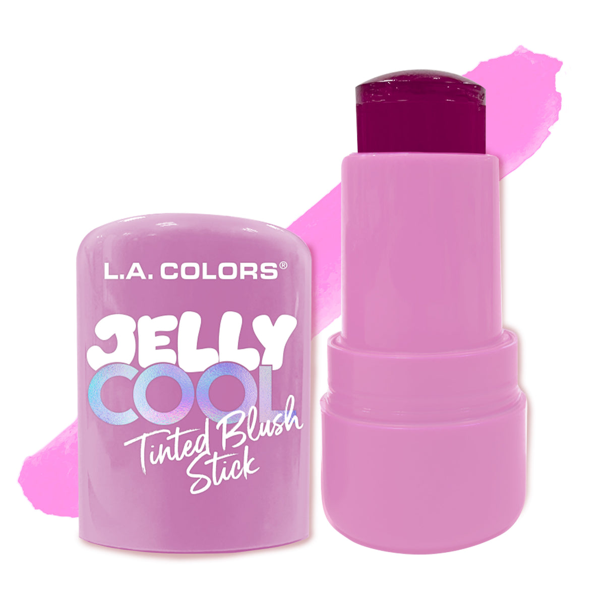 JELLY COOL TINTED BLUSH Y GLITTER STICK - LA COLORS