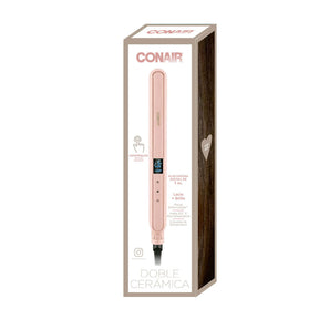 ALACIADORA 1 DISPLAY  DIGITAL DOBLE CERAMICA ROSA -  CONAIR