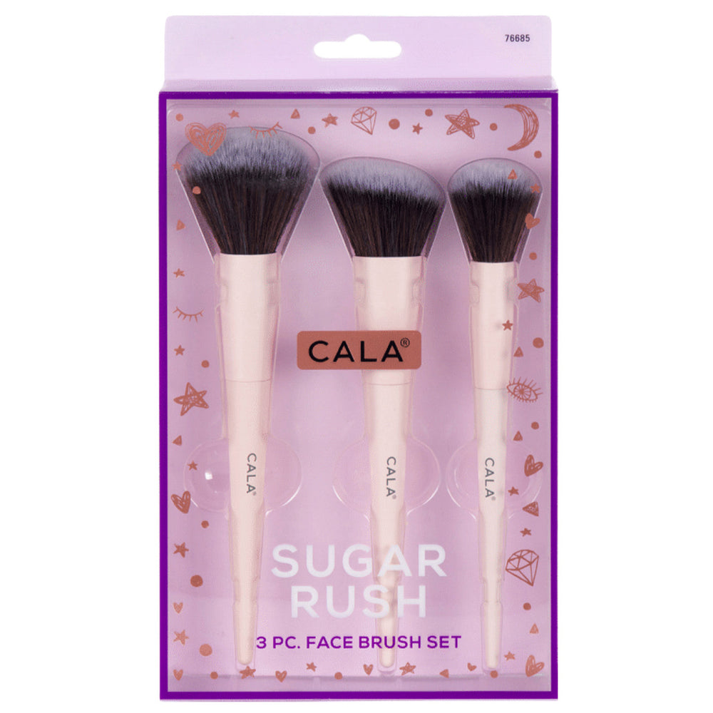 SET DE BROCHAS PARA ROSTRO SUGAR RUSH 3 PZAS CALA set-de-brochas-para-rostro-sugar-rush-3-pzas-cala