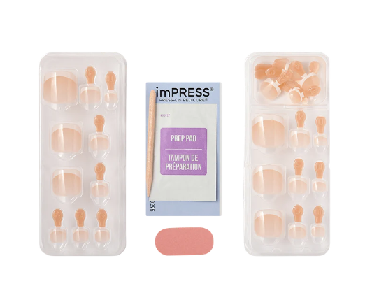 UÑAS POSTIZAS PARA PIES IMPRESS BLANC CHIC - KISS