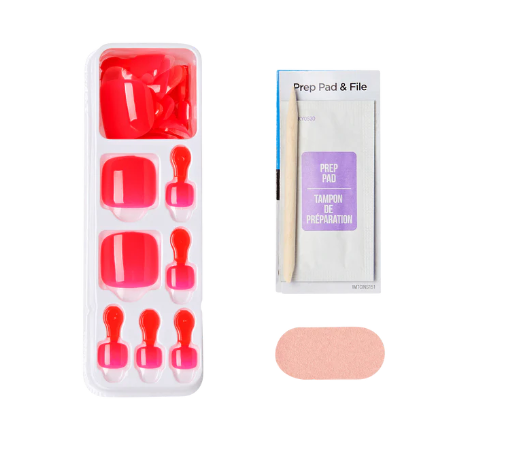 UÑAS POSTIZAS PARA PIES IMPRESS CHERRY ON TOP - KISS