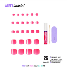 UÑAS POSTIZAS PARA PIES CORE STEP IT UP - KISS
