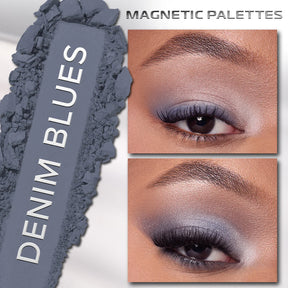 PALETA DE SOMBRAS MAGNETIC SHADOW PALETTE DENIM BLUES - BEAUTY CREATIONS