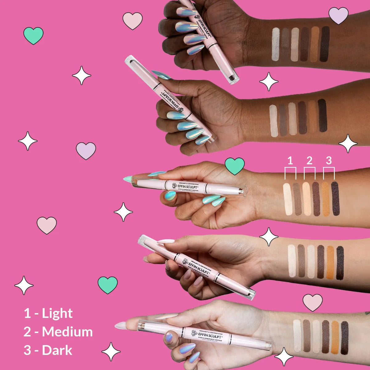 CONTORNO E ILUMINADOR EFFIN SCULPT – KIMCHI CHIC