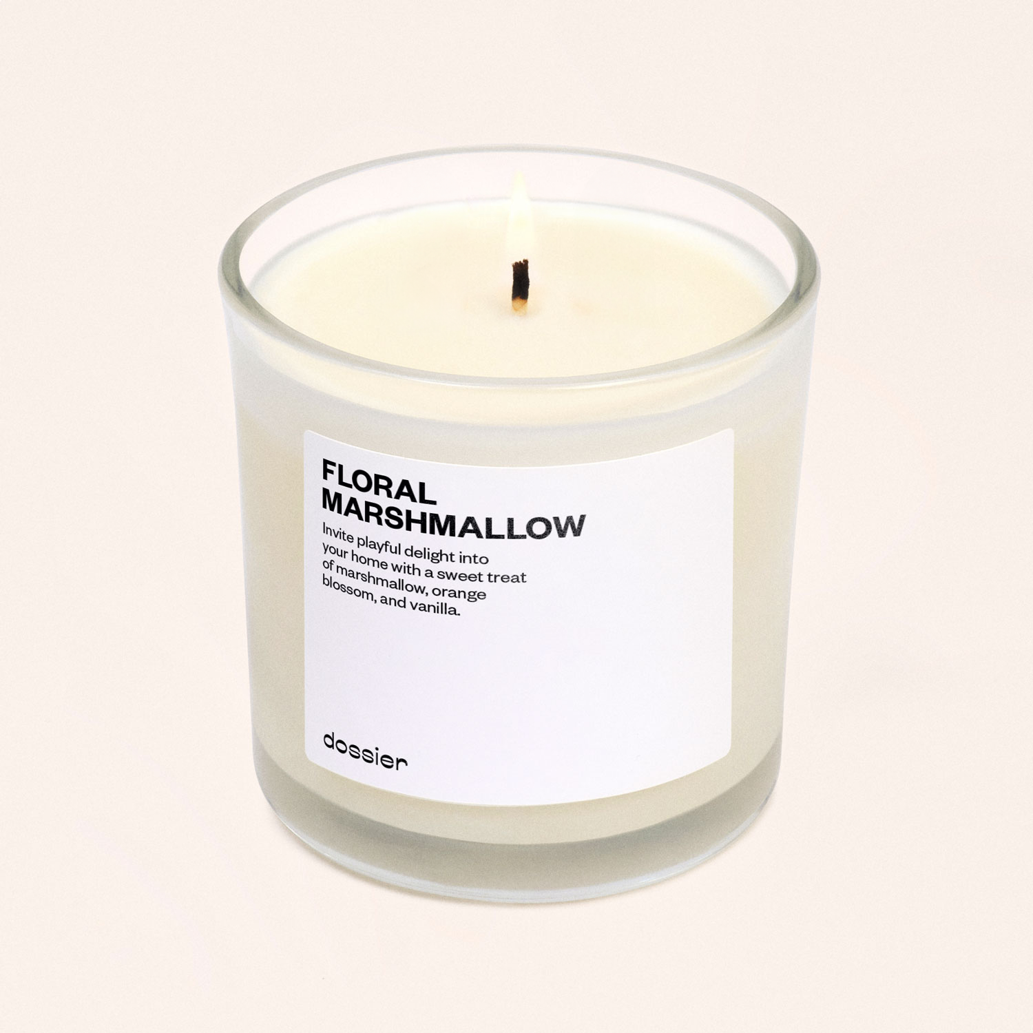 VELA FLORAL MARSHMALLOW 9 OZ - DOSSIER