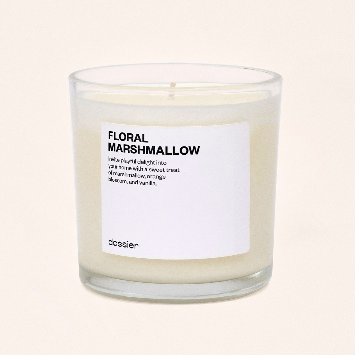 VELA FLORAL MARSHMALLOW 9 OZ - DOSSIER