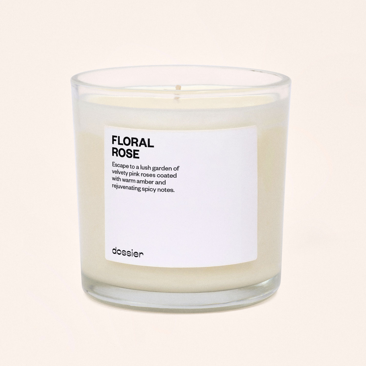 VELA FLORAL ROSE 9 OZ - DOSSIER