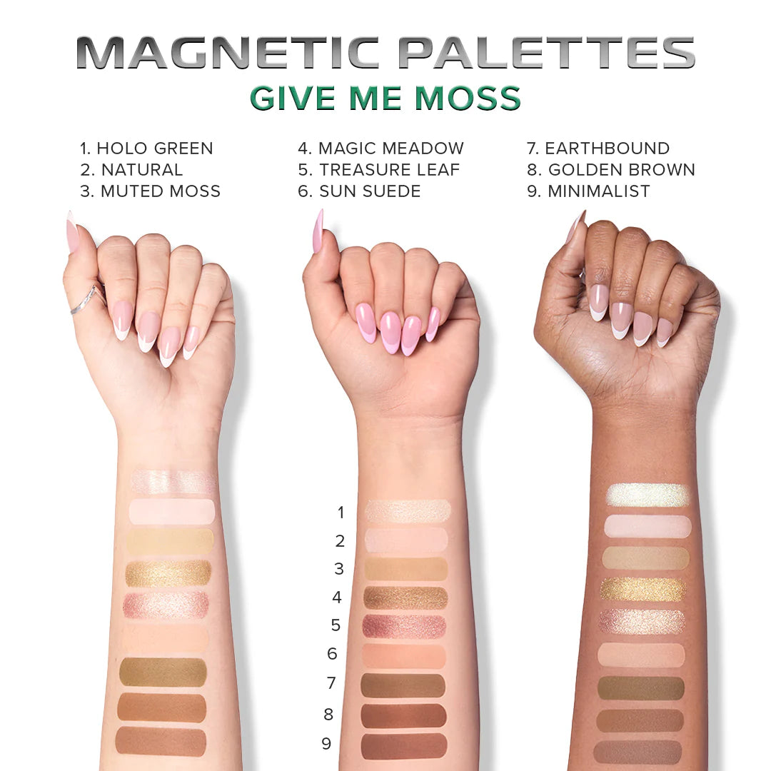 PALETA DE SOMBRAS MAGNETIC SHADOW PALETTE GIVE ME MOSS - BEAUTY CREATIONS