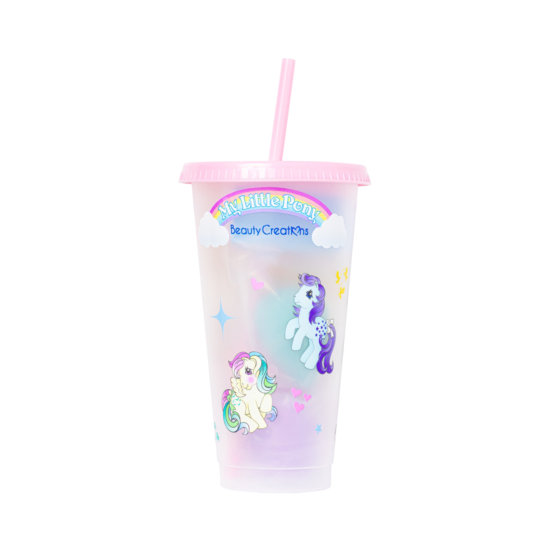 "I WANT A  PONY" REUSABLE CUP WITH BLENDERS MY LITTLE PONY - BEAUTY CREATIONS