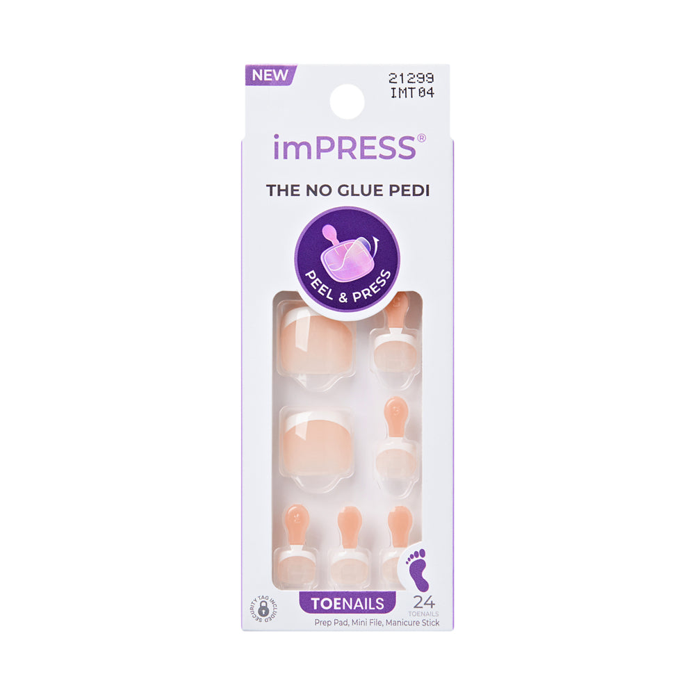 UÑAS POSTIZAS PARA PIES IMPRESS BLANC CHIC - KISS