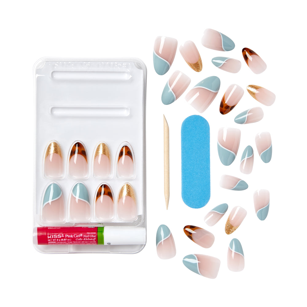 KISS LASH 101 EFFORTLESS Set - Falsche Wimpern Für Anfänger, Inkl. Kleber, Werkzeug & Spiegel