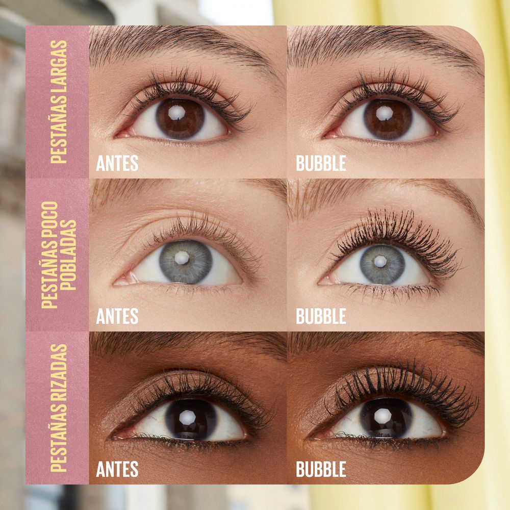 MÁSCARA COLOSSAL BUBBLE NEGRA (WATERPROOF) – MAYBELLINE