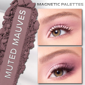 PALETA DE SOMBRAS MAGNETIC SHADOW PALETTE MUTED MUAVES - BEAUTY CREATIONS
