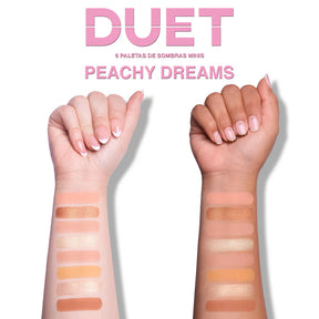 PALETA DE SOMBRAS DUET MINI SNAP PALETTE "PEACHY DREAMS" - BEAUTY CREATIONS