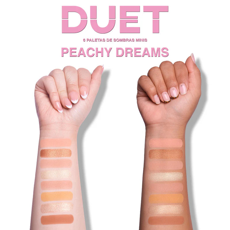 PALETA DE SOMBRAS DUET MINI SNAP PALETTE "PEACHY DREAMS" - BEAUTY CREATIONS