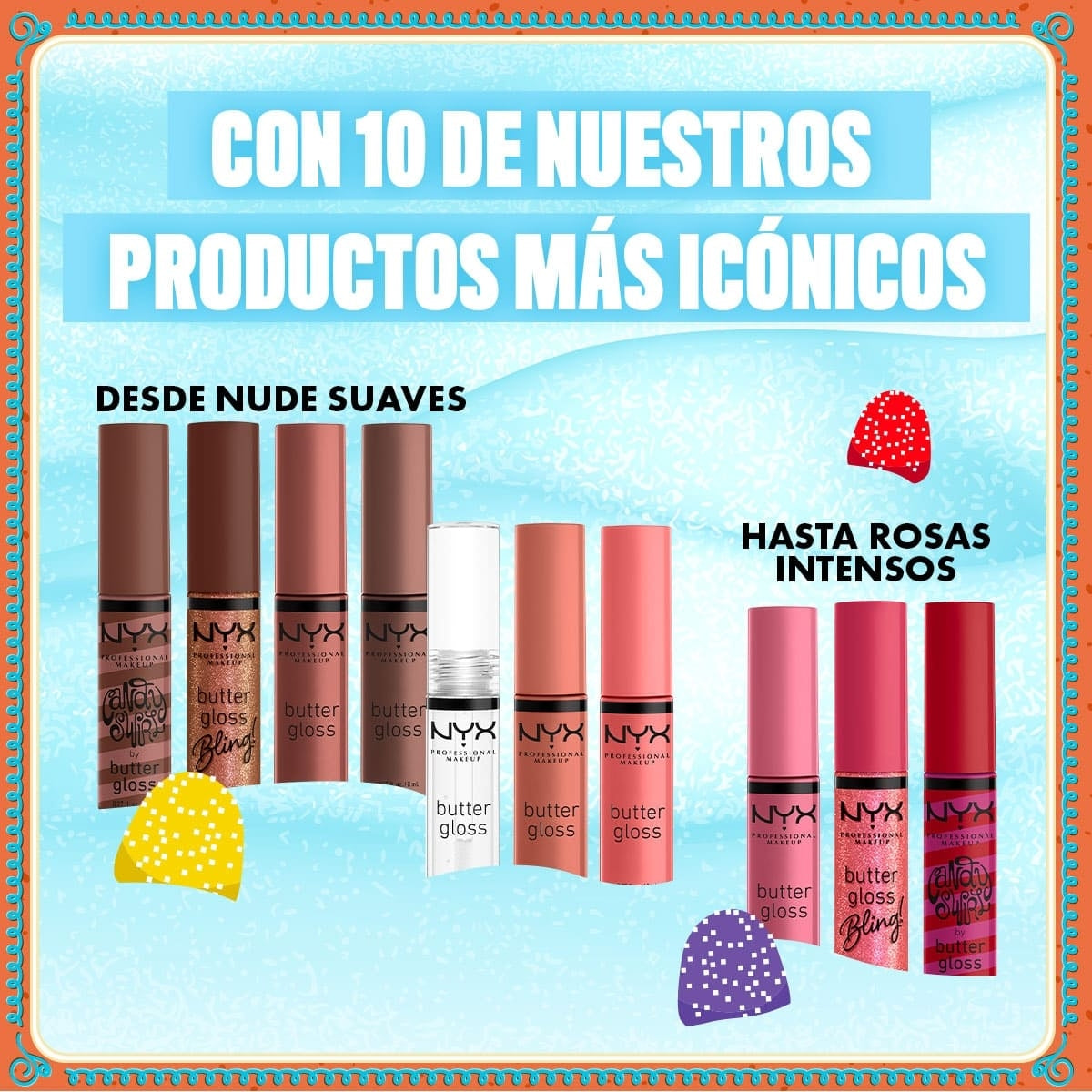 SET DE BUTTER GLOSS – NYX GINGER BADDIE